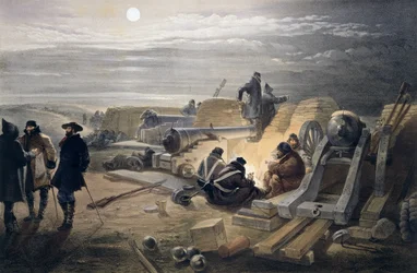 Eine ruhige Nacht in den Batterien, Platte aus 